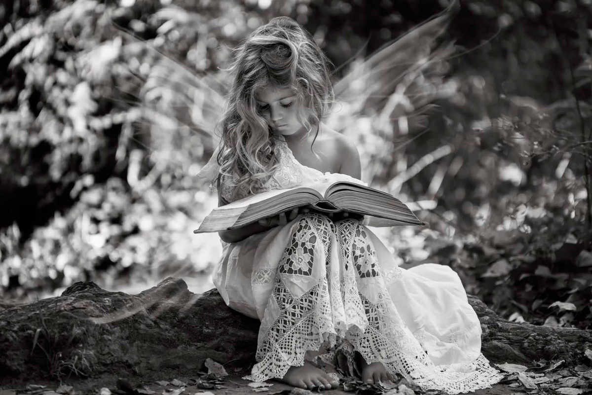 Little Girl & Book